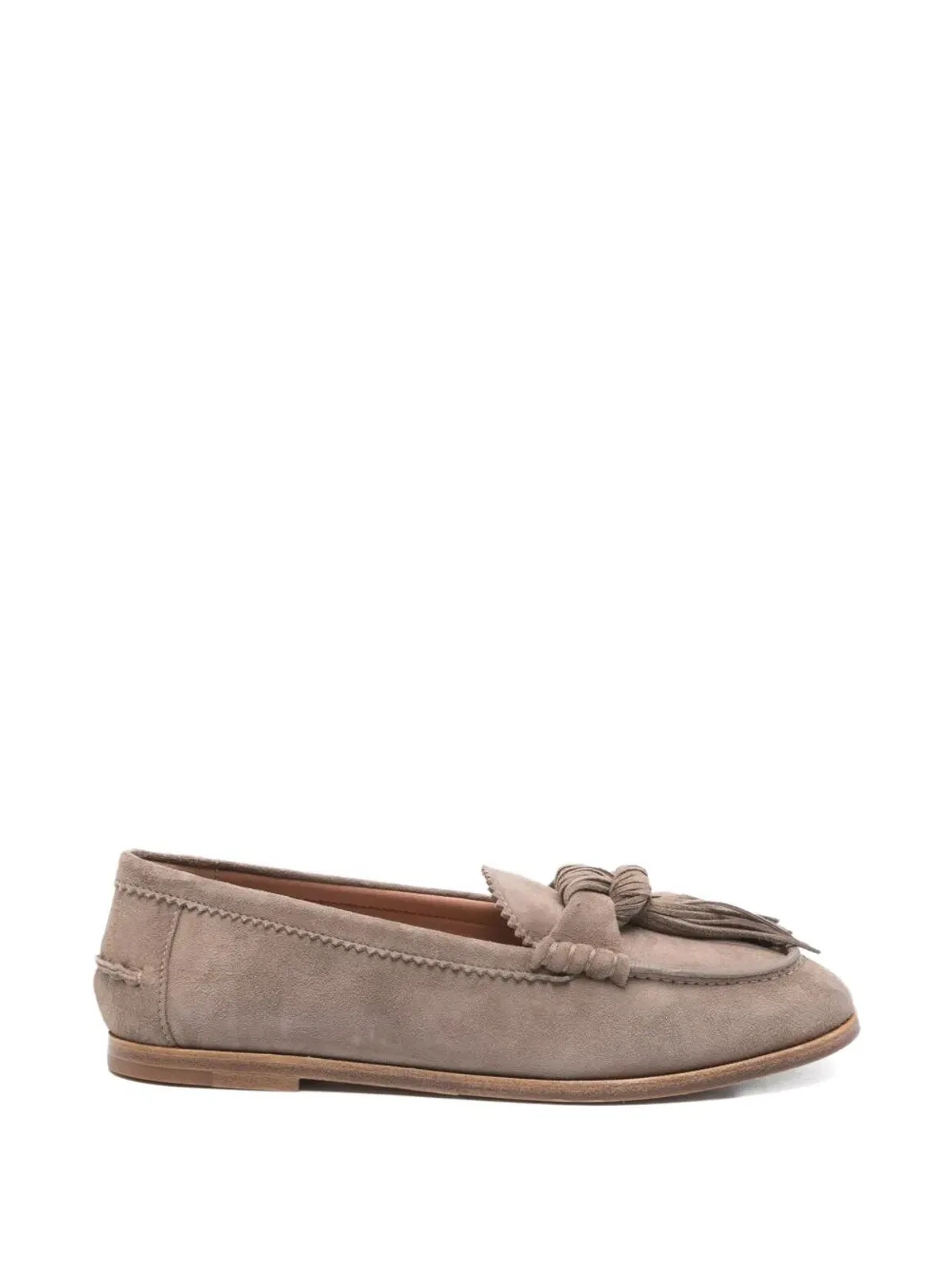 Aquazzura "Freddie" Suede Flat Mocassin