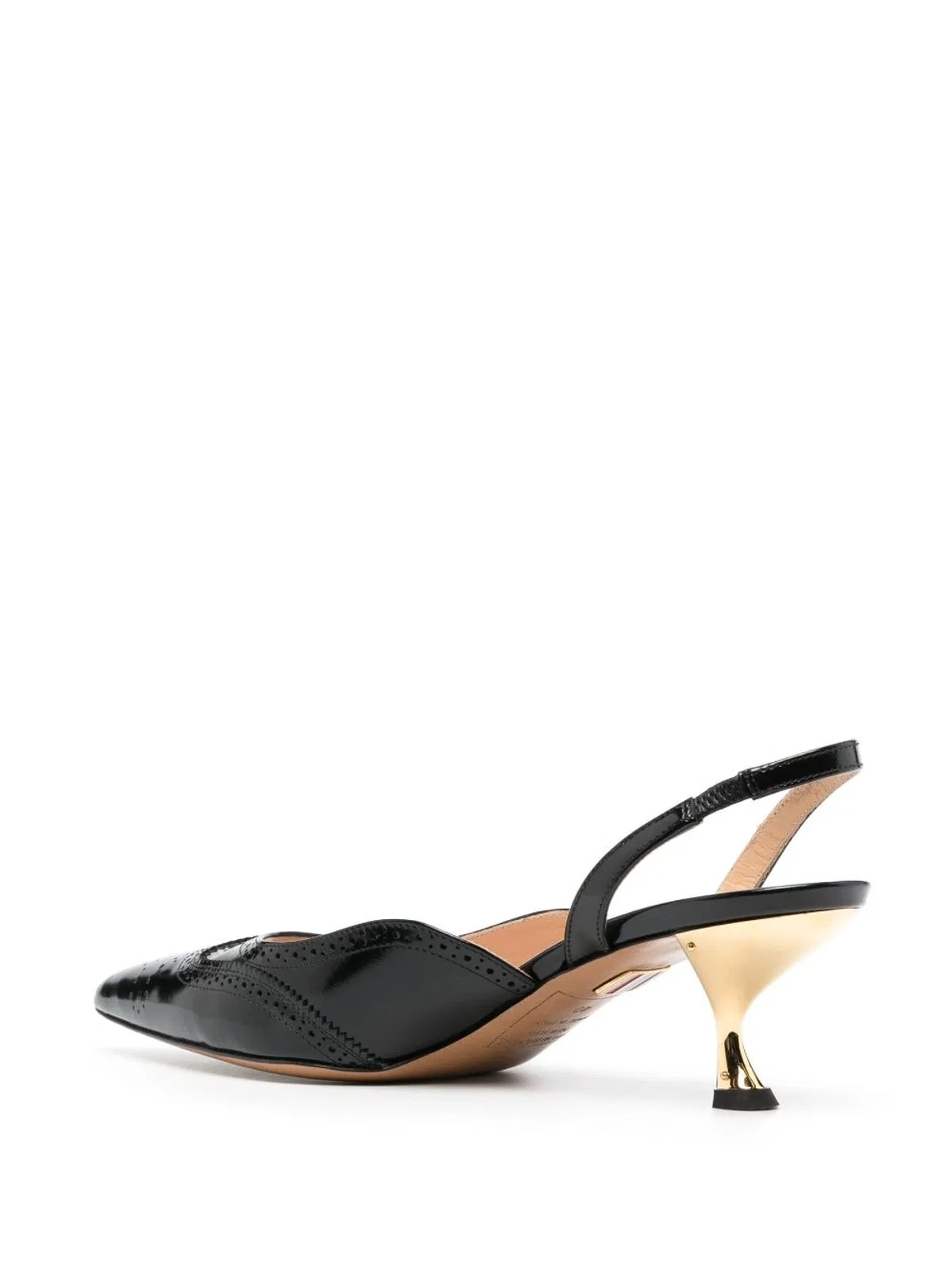 Thom Browne Black Calf Leather Pointed-Toe Pumps