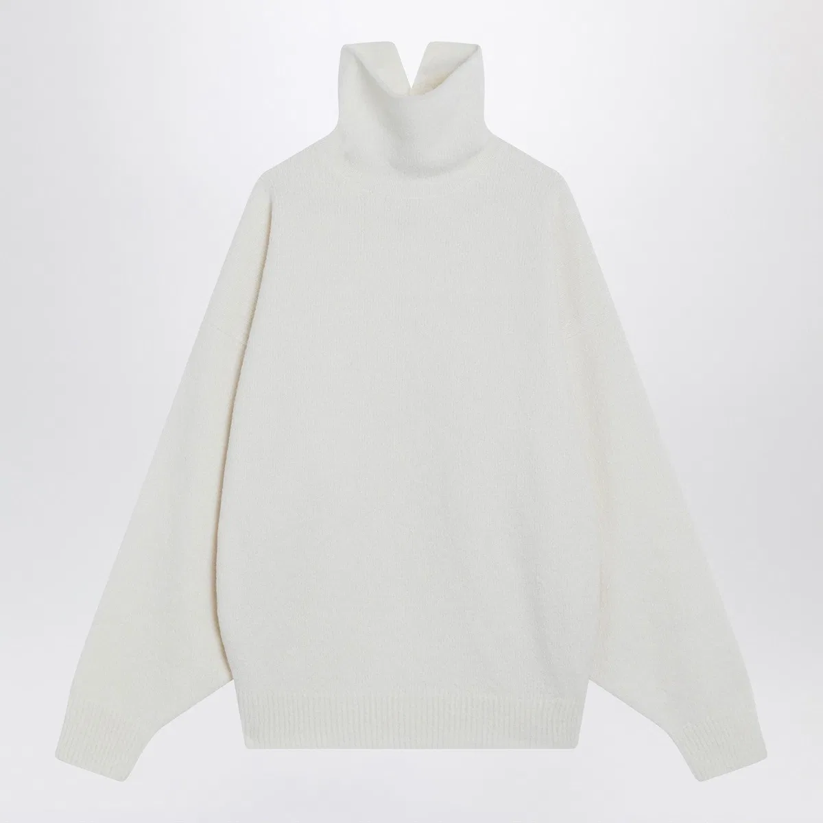 Fear Of God White Turtleneck Sweater In Wool