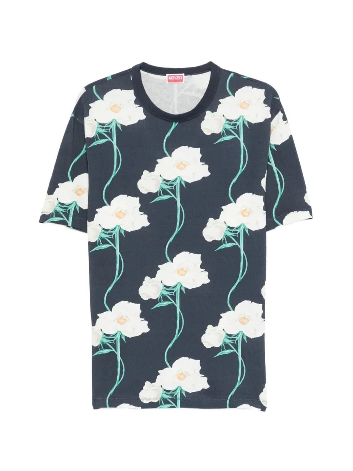 Kenzo Archive Rose Floral Print T-Shirt