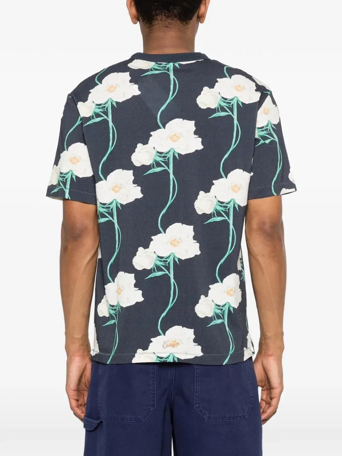Kenzo Archive Rose Floral Print T-Shirt