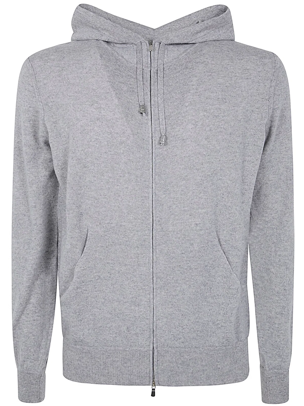 Filippo De Laurentiis Long Sleeves Cashmere Wool Full Zip Hood