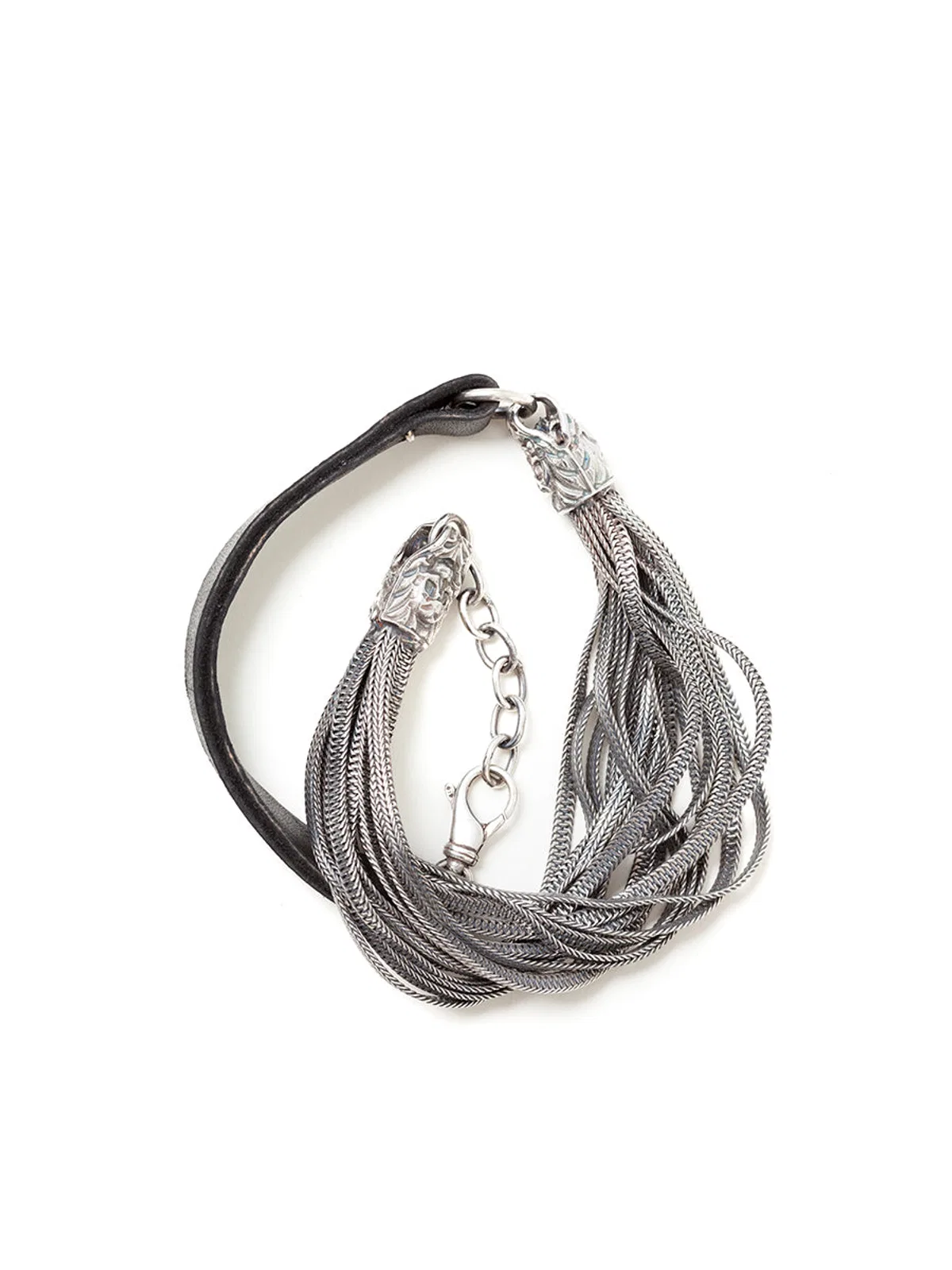 Emanuele bicocchi Leather And Silver 925 Bracelet