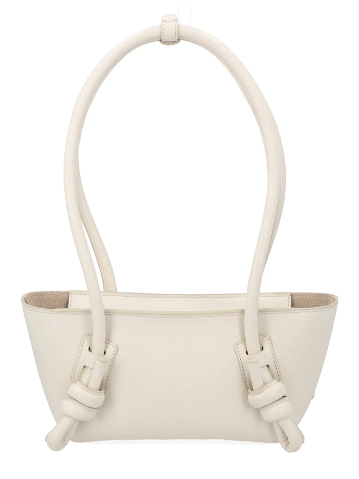 Hereu White Leather Shoulder Bag
