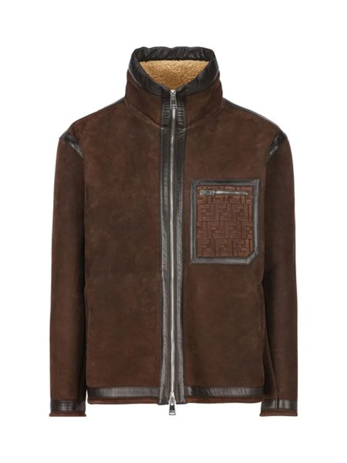 Fendi Chocolate Suede Jacket