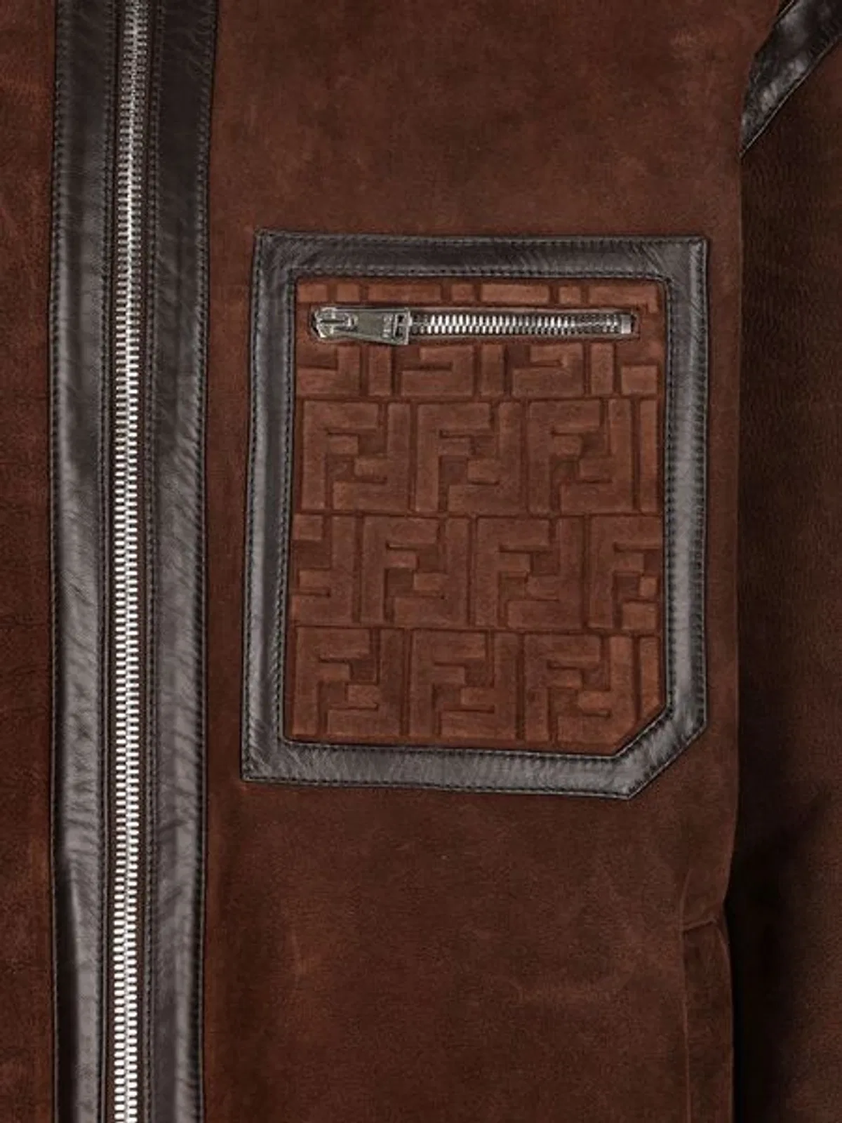 Fendi Chocolate Suede Jacket