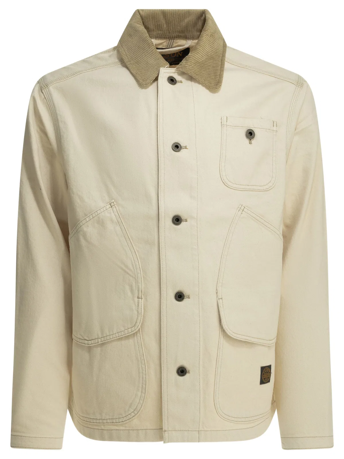 Filson Outfitter White Cotton Denim Jacket