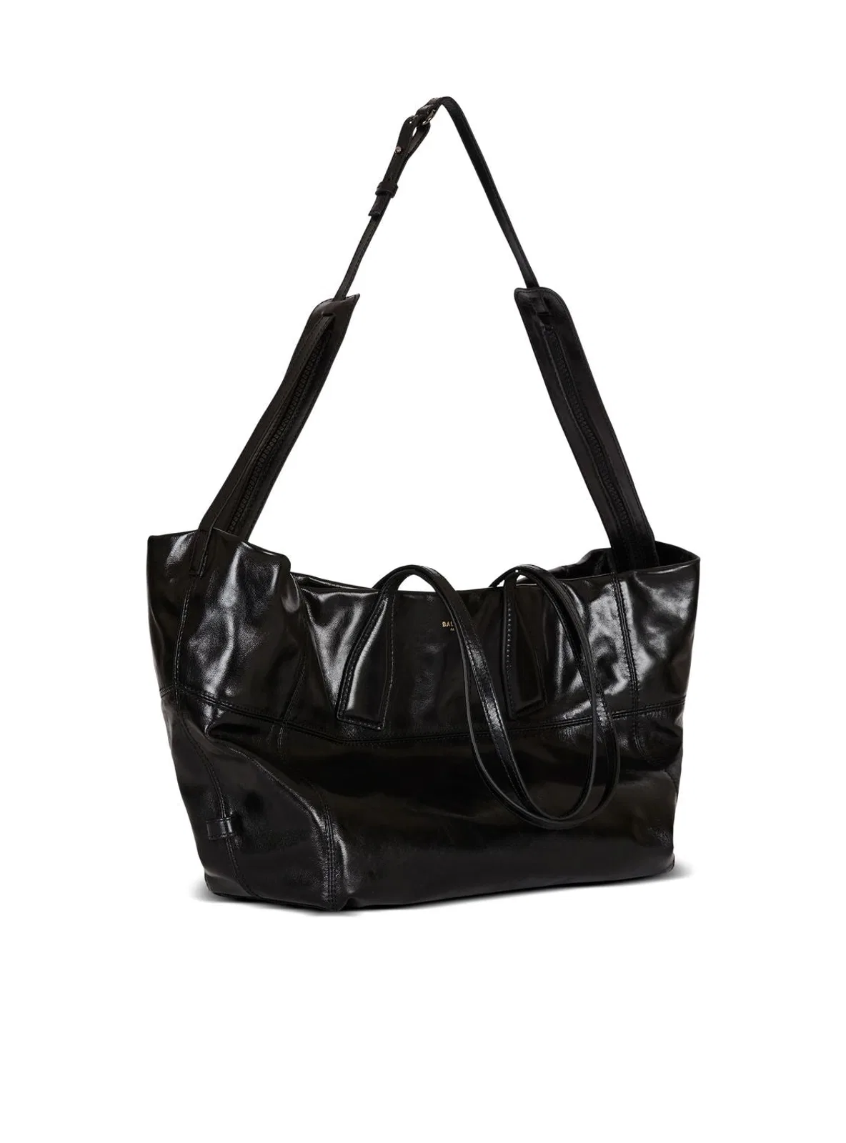 Balmain Track Zip-Calfskin