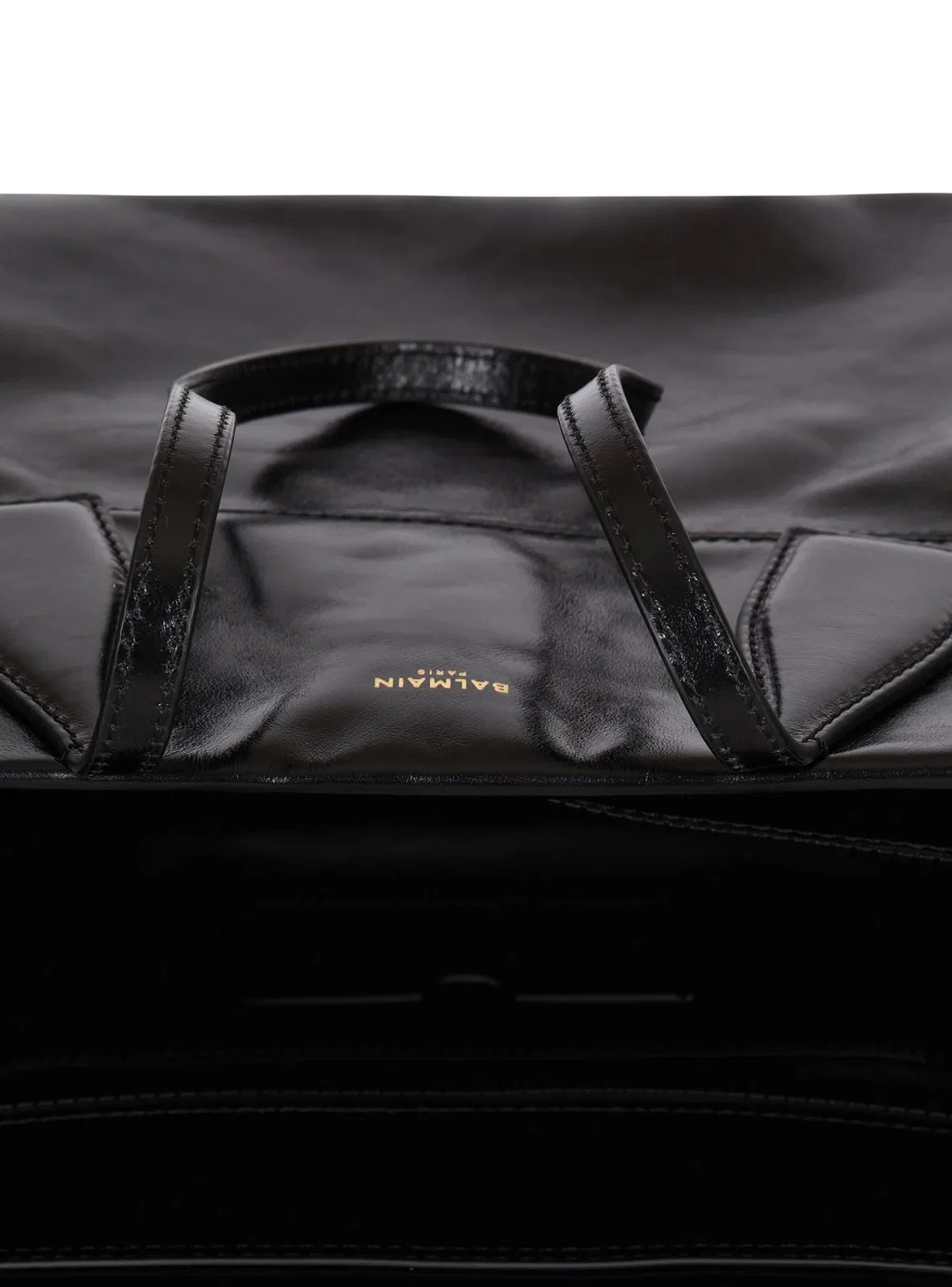 Balmain Track Zip-Calfskin