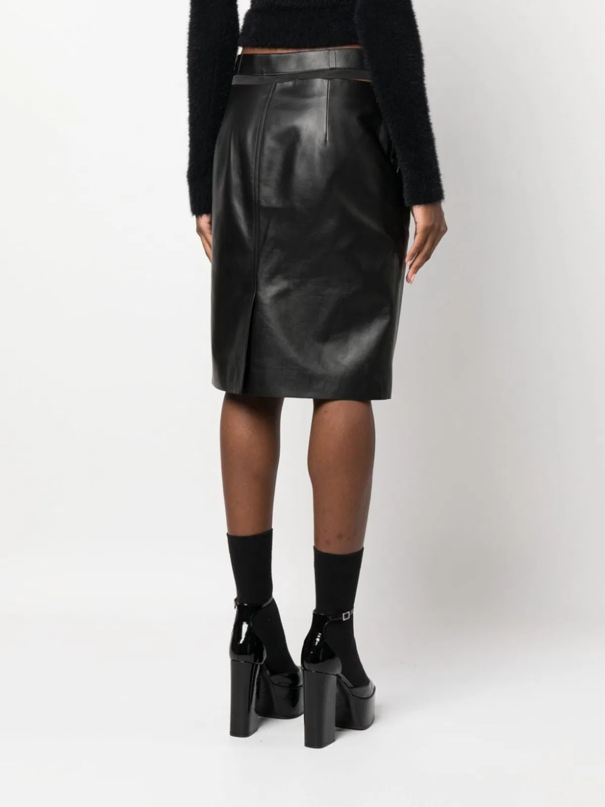 Fendi Leather Skirt