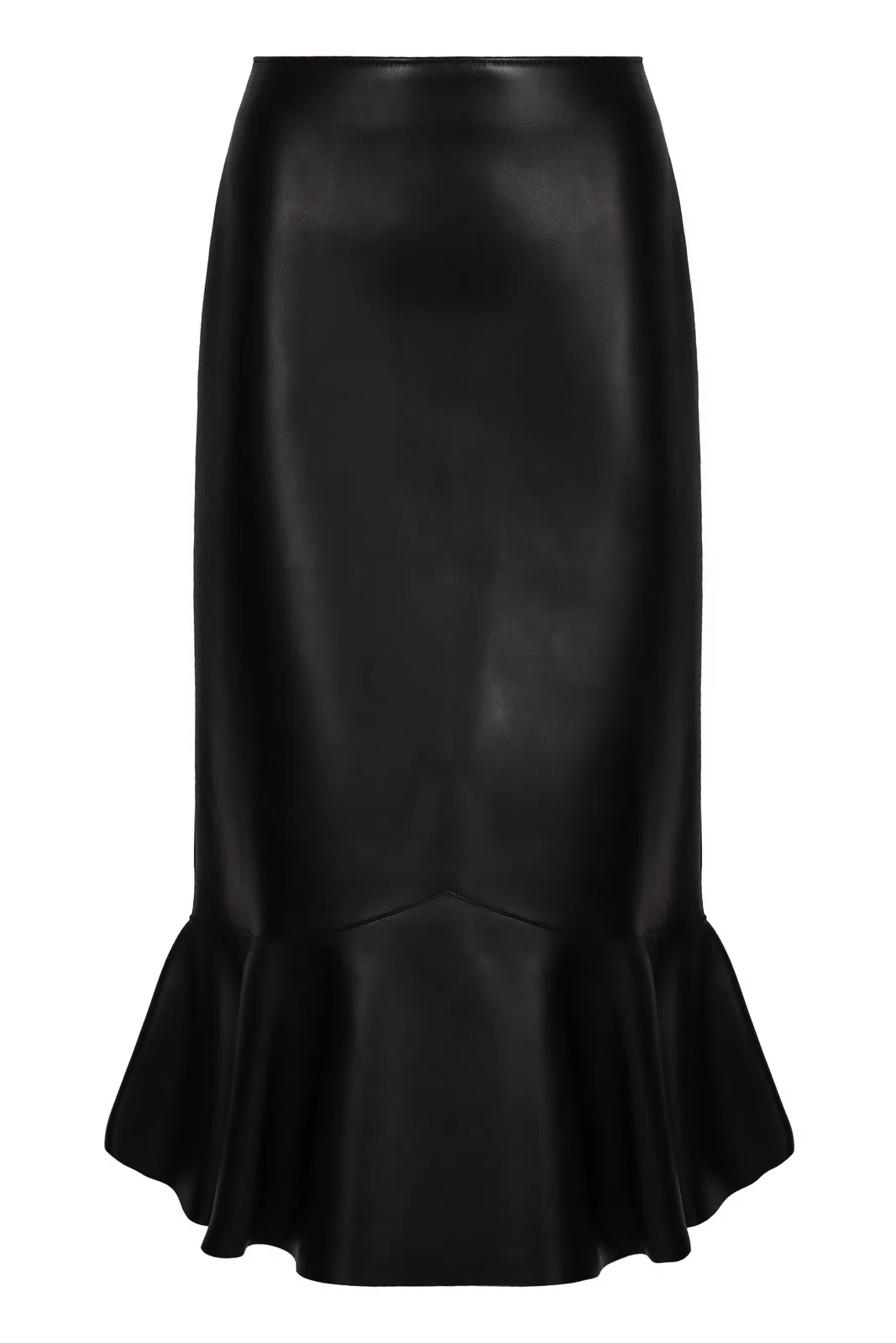 Fendi Gonna In Black Napa Leather