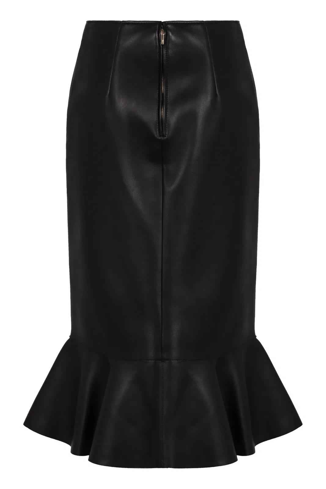 Fendi Gonna In Black Napa Leather