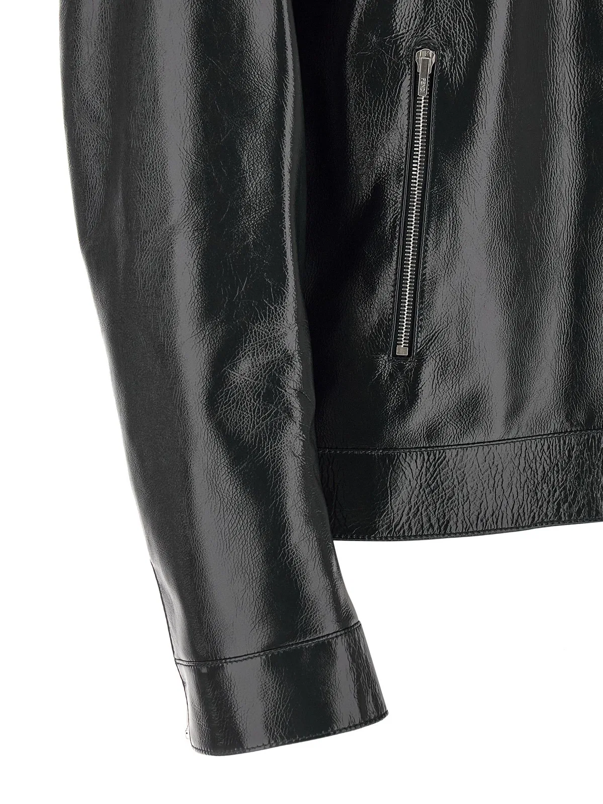 Fendi Lacquered Leather Blouson