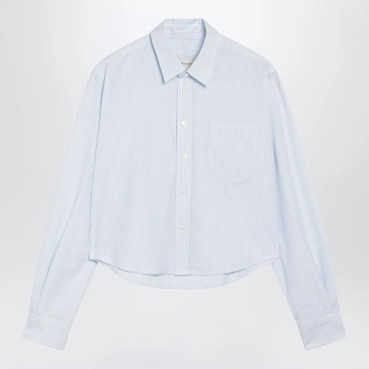 Ami paris Blue/White Striped Ami De Cœur Cropped S