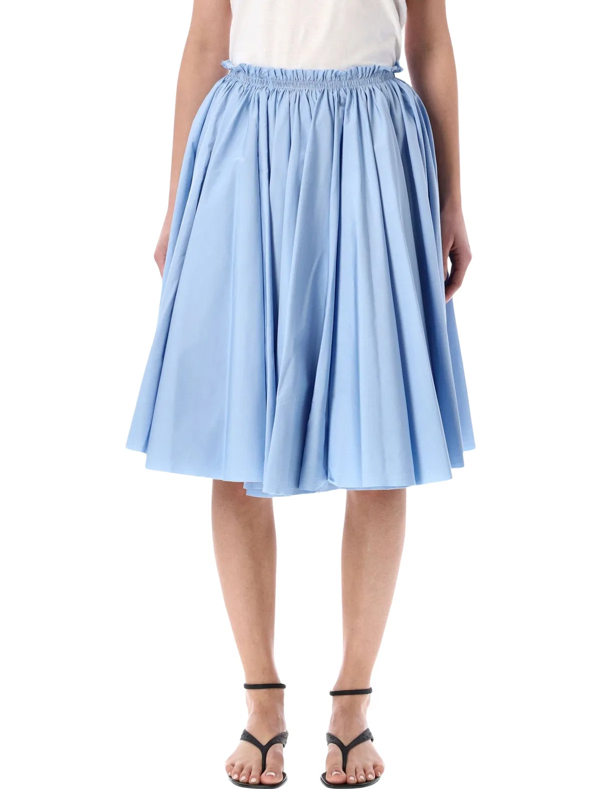 Ami paris Cotton Midi Corolla Skirt