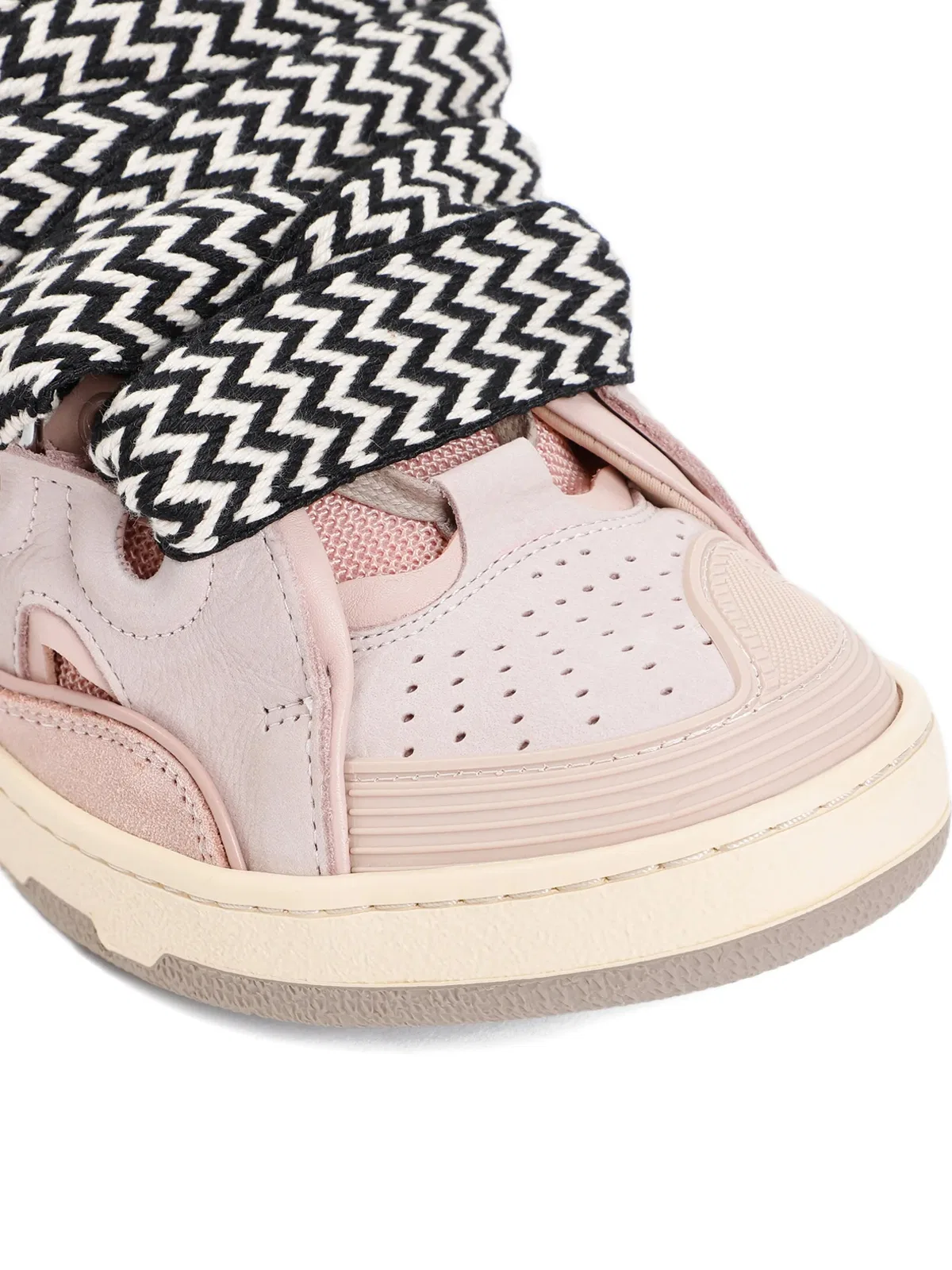 Lanvin Pink Purple Calf Curb Sneakers
