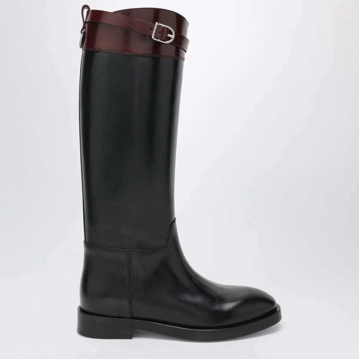 Durazzi Milano Black/Burgundy Two-Tone Boots