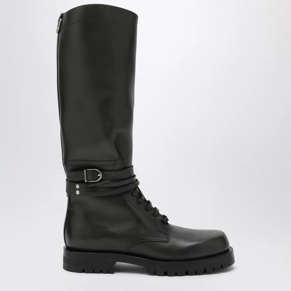 Durazzi Milano Dark Green High Combat Boots