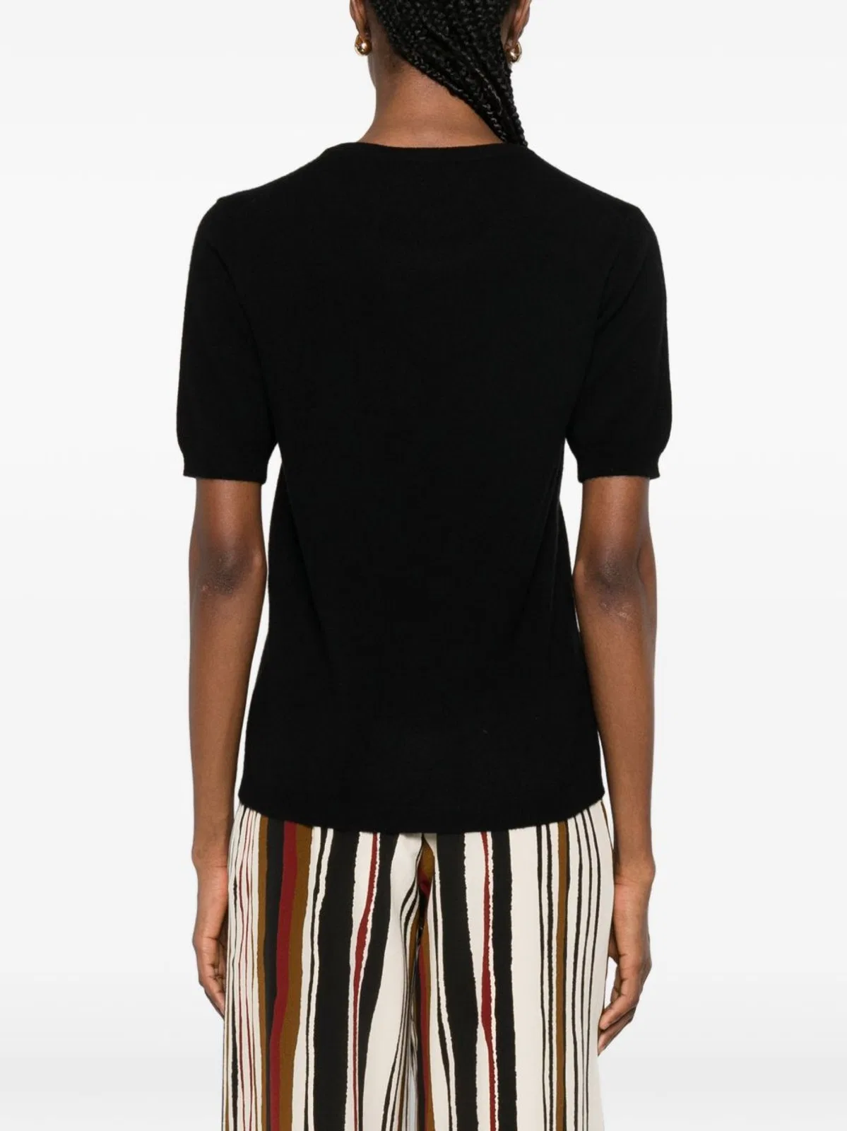Soft Goat Round Neck Short Sleeves