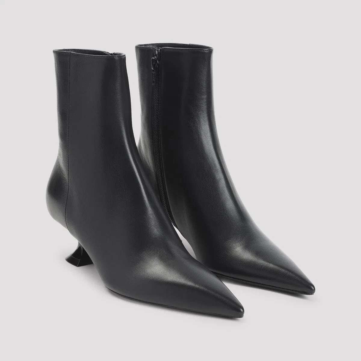 Lanvin Black Kitten Heell 50 Mm Lambskin Ankle