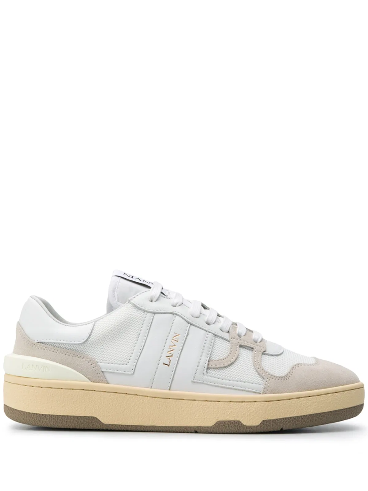 Lanvin White Clay Sneakers