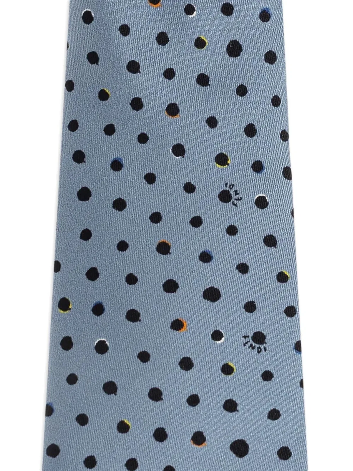 Fendi Falena Micro Dots Pattern Silk Tie