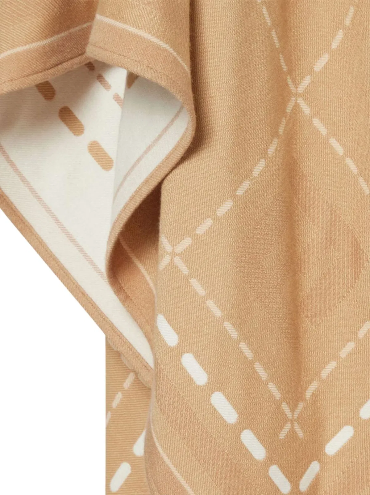 Fendi Beige Wool Poncho