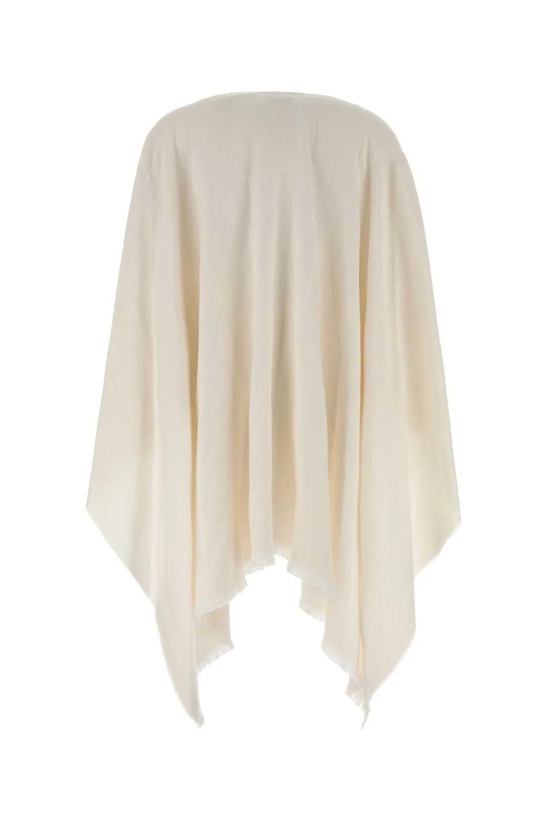 Fendi Ivory Wool Blend Cape