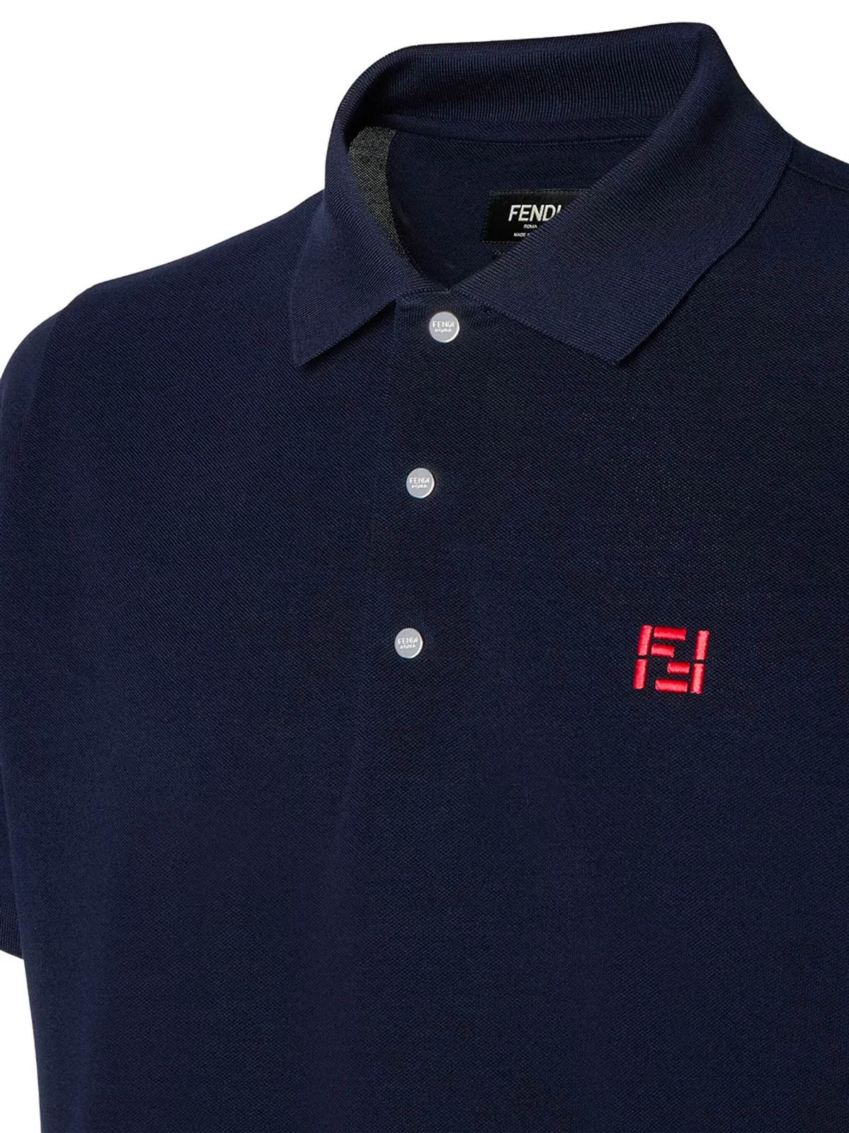 Fendi Polo Reg Ff Stitching