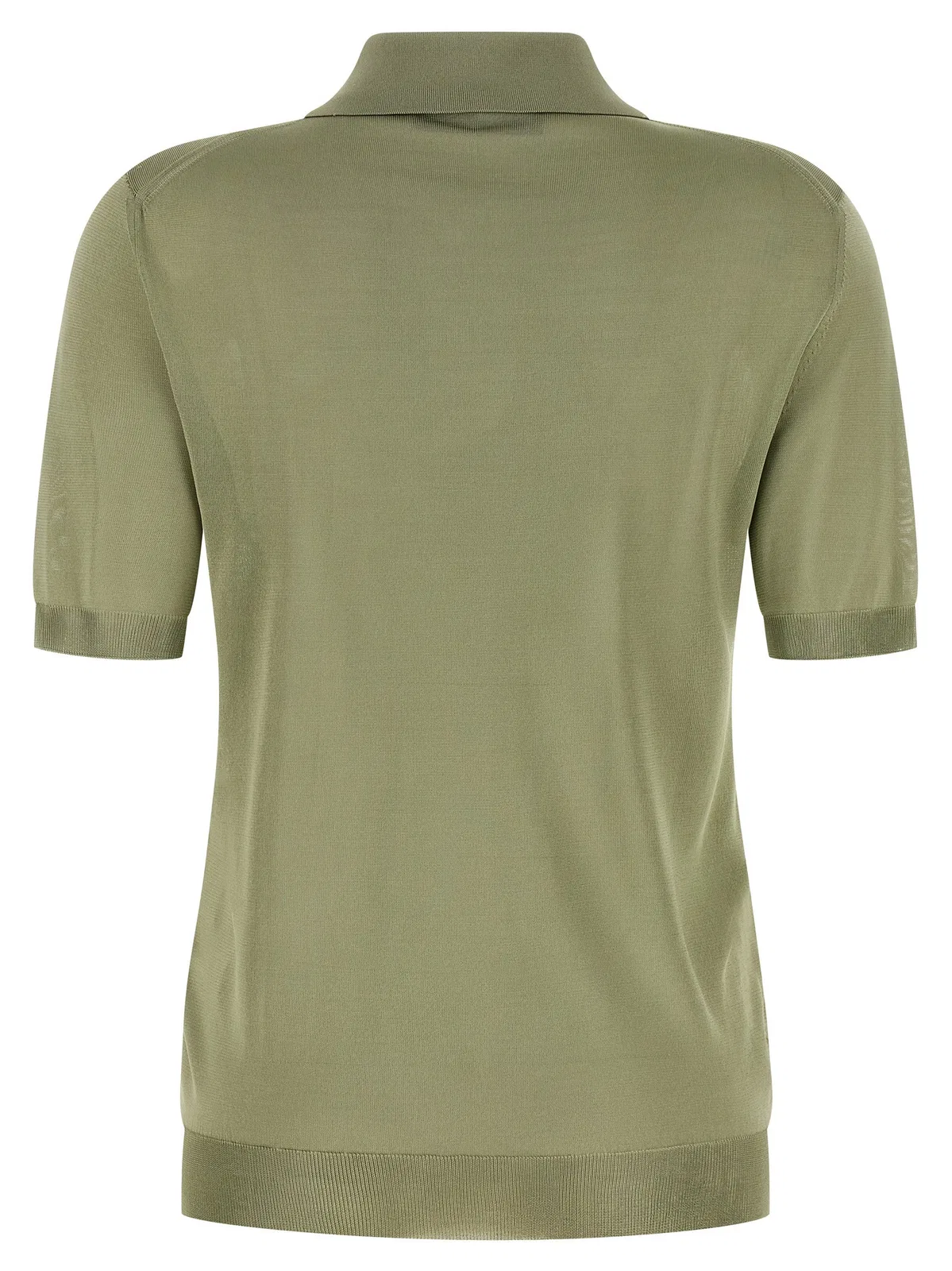 Fendi Shiny Viscose Polo Shirt