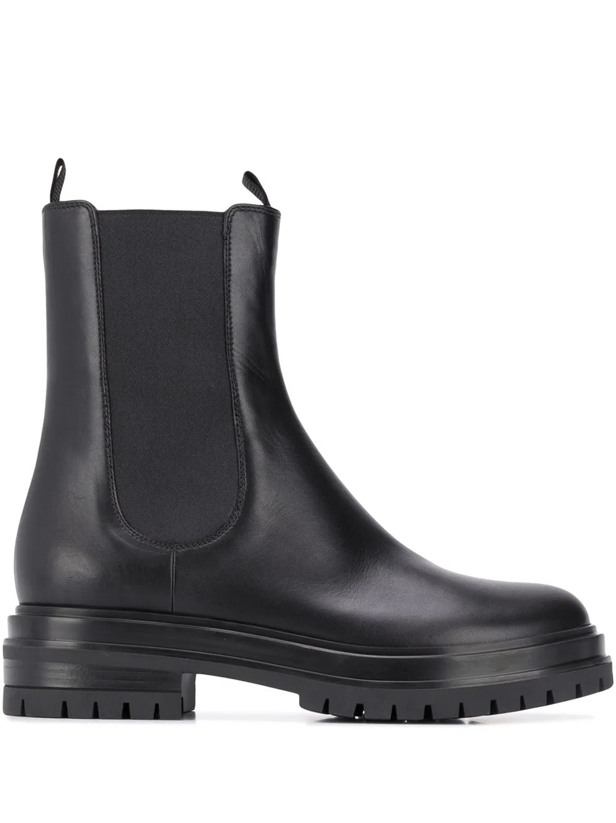 Gianvito Rossi Chester Black Calf Leather Boots