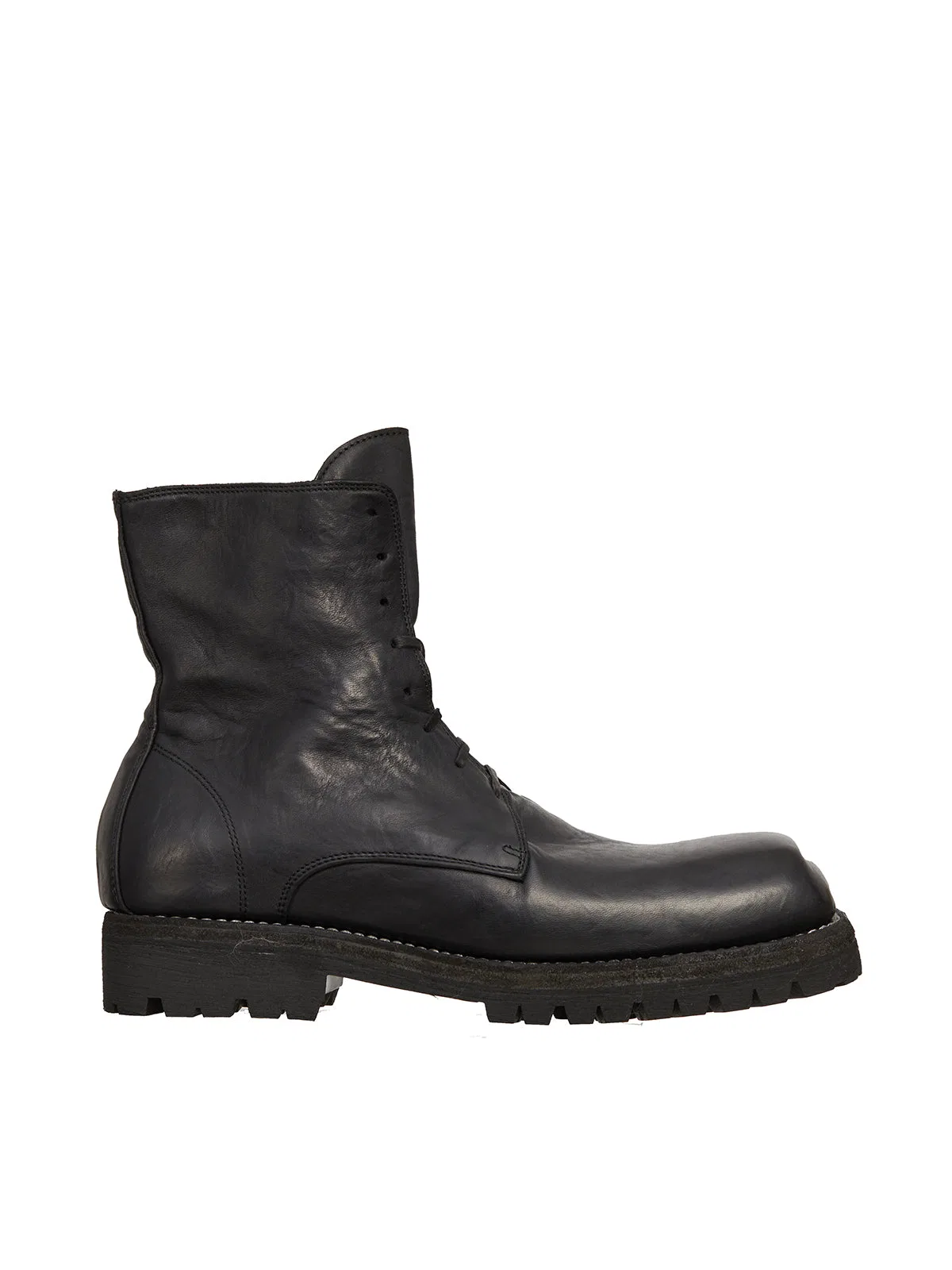 Guidi Stivale Allacciato In Pelle