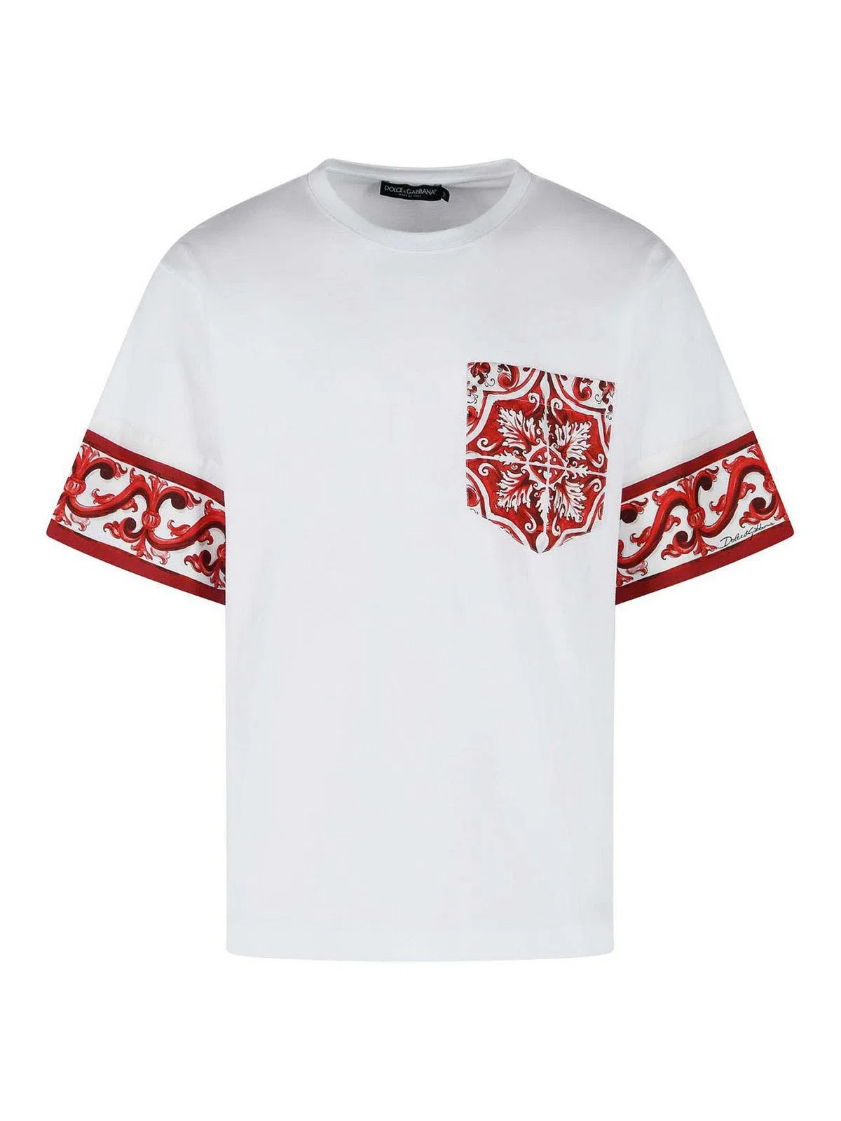 Dolce Gabbana Dolce & Gabbana Maiolica Print Cotton An