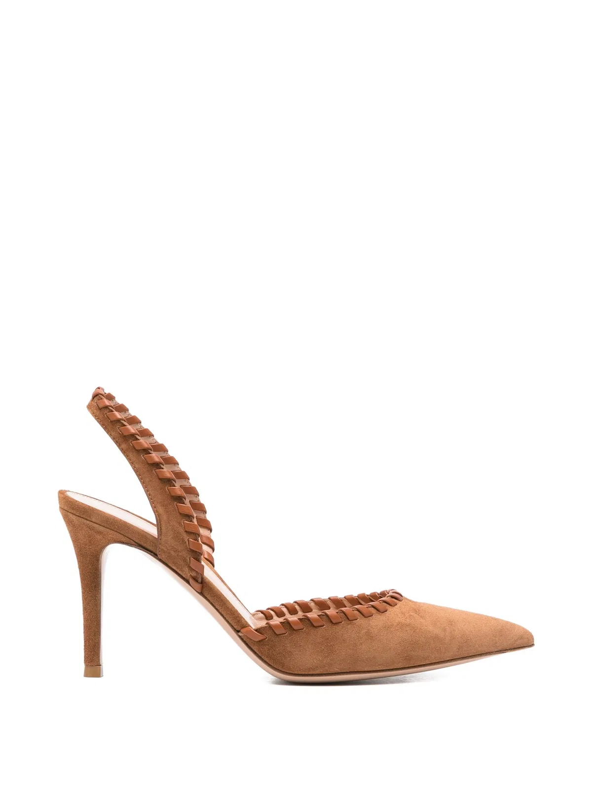 Gianvito Rossi Shoes Suede+Lamb Luggage+Sedona