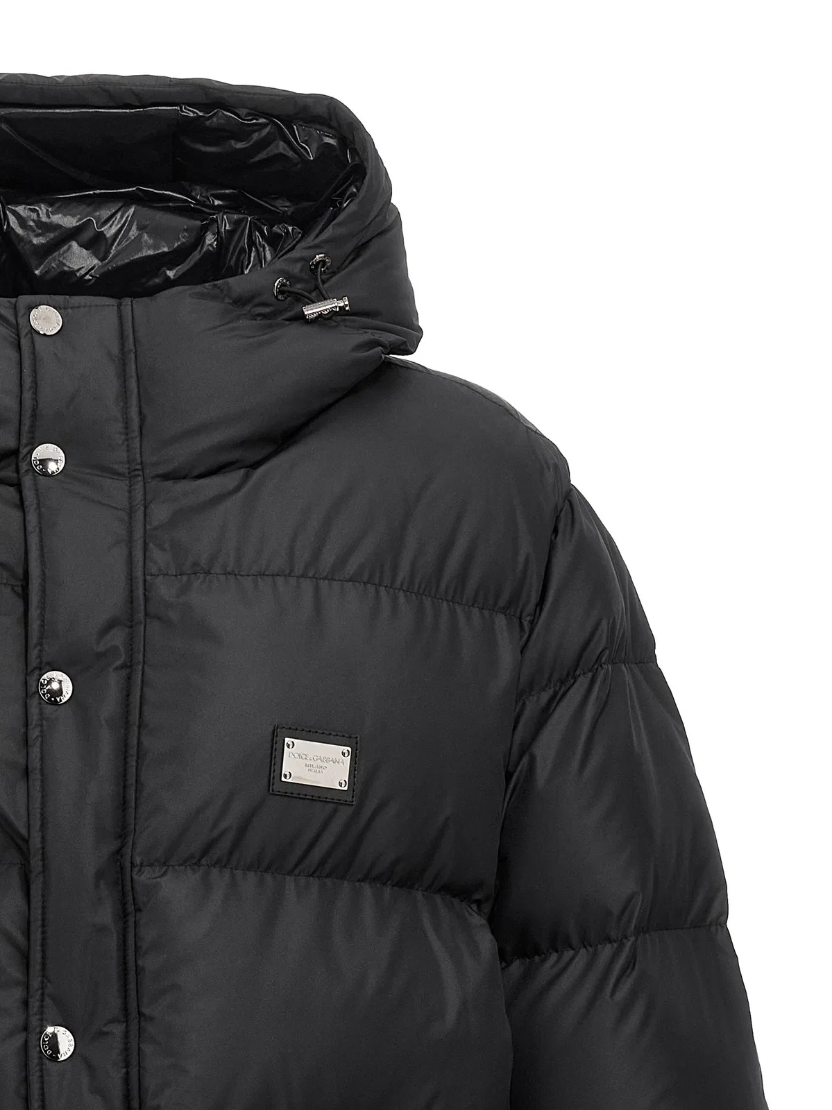 Dolce Gabbana Dolce & Gabbana Logo Plate Down Jacket