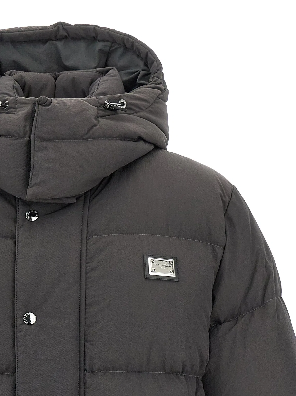 Dolce Gabbana Dolce & Gabbana Logo Patch Down Jacket