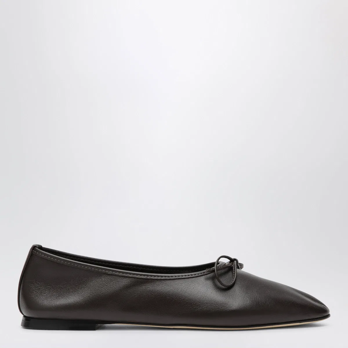 Dear Frances Espresso Leather Gala Ballet Flats