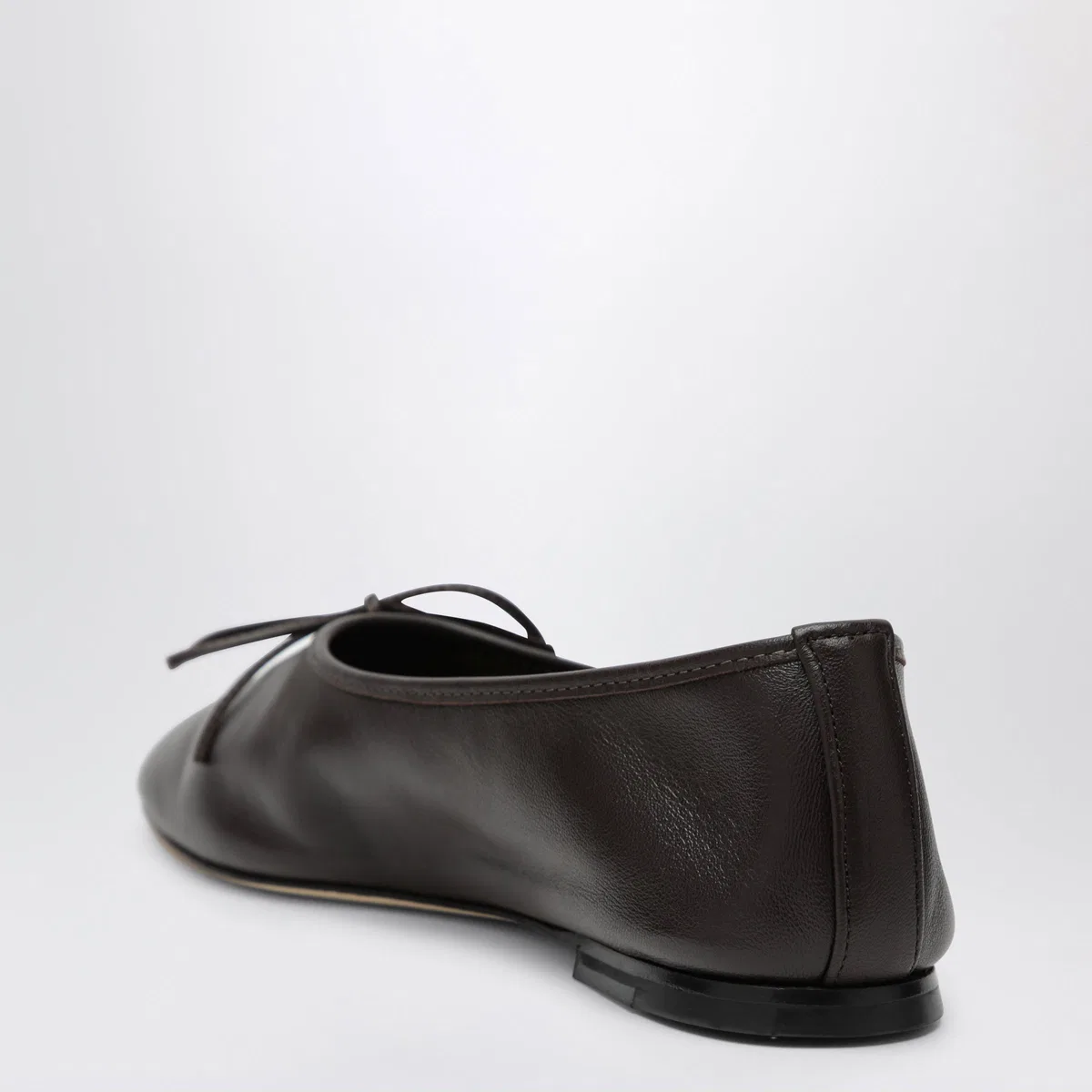 Dear Frances Espresso Leather Gala Ballet Flats