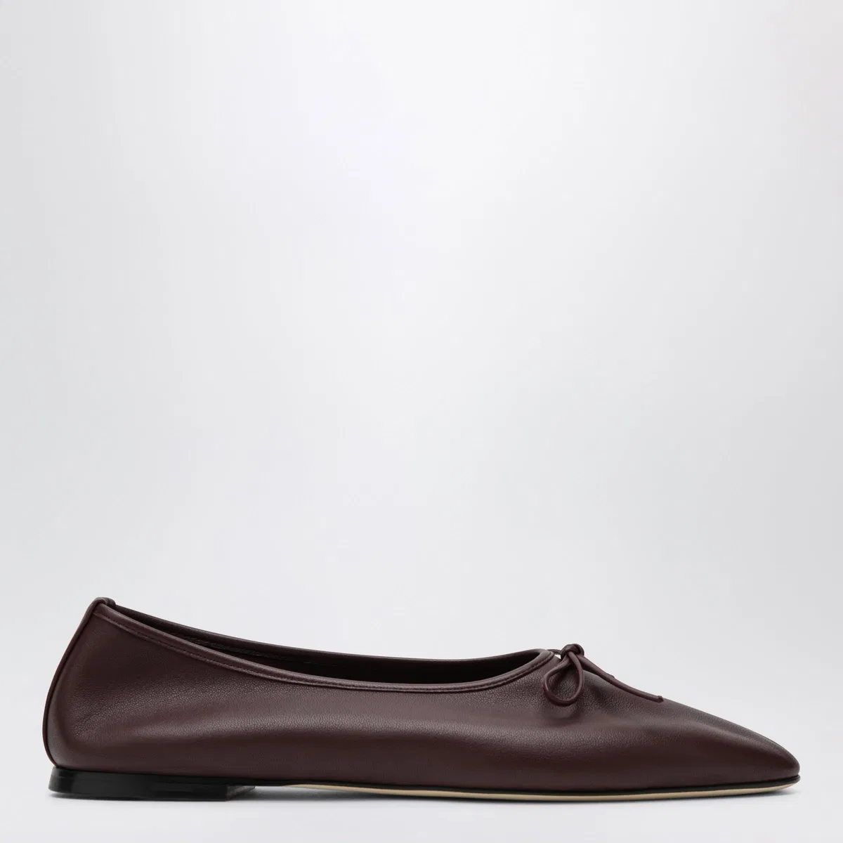 Dear Frances Burgundy Leather Gala Ballet Flats