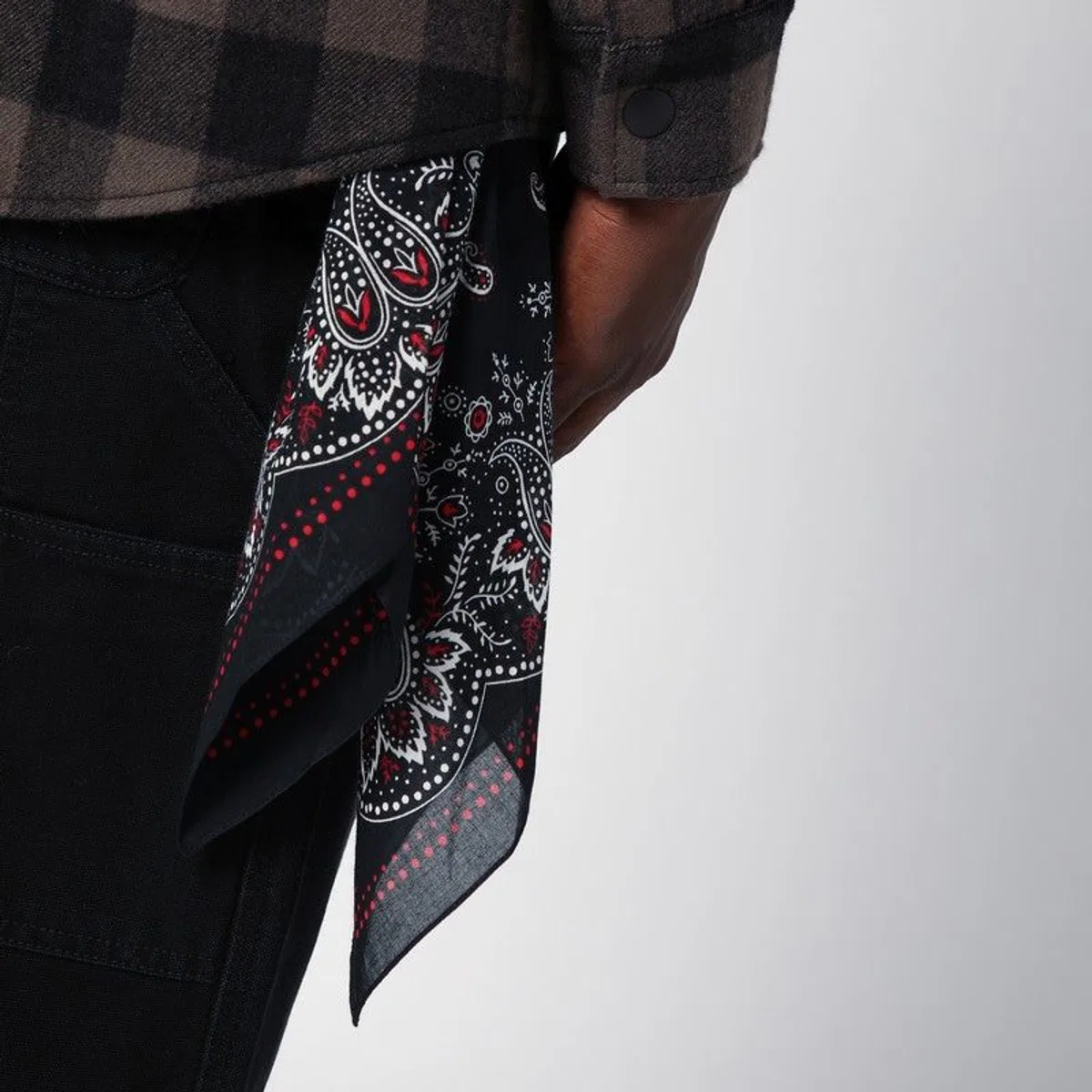 Destin Check Pattern Wool And Cashmere Overshir