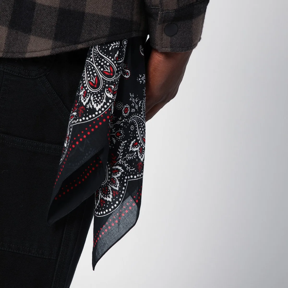 Destin Check Pattern Wool And Cashmere Overshir
