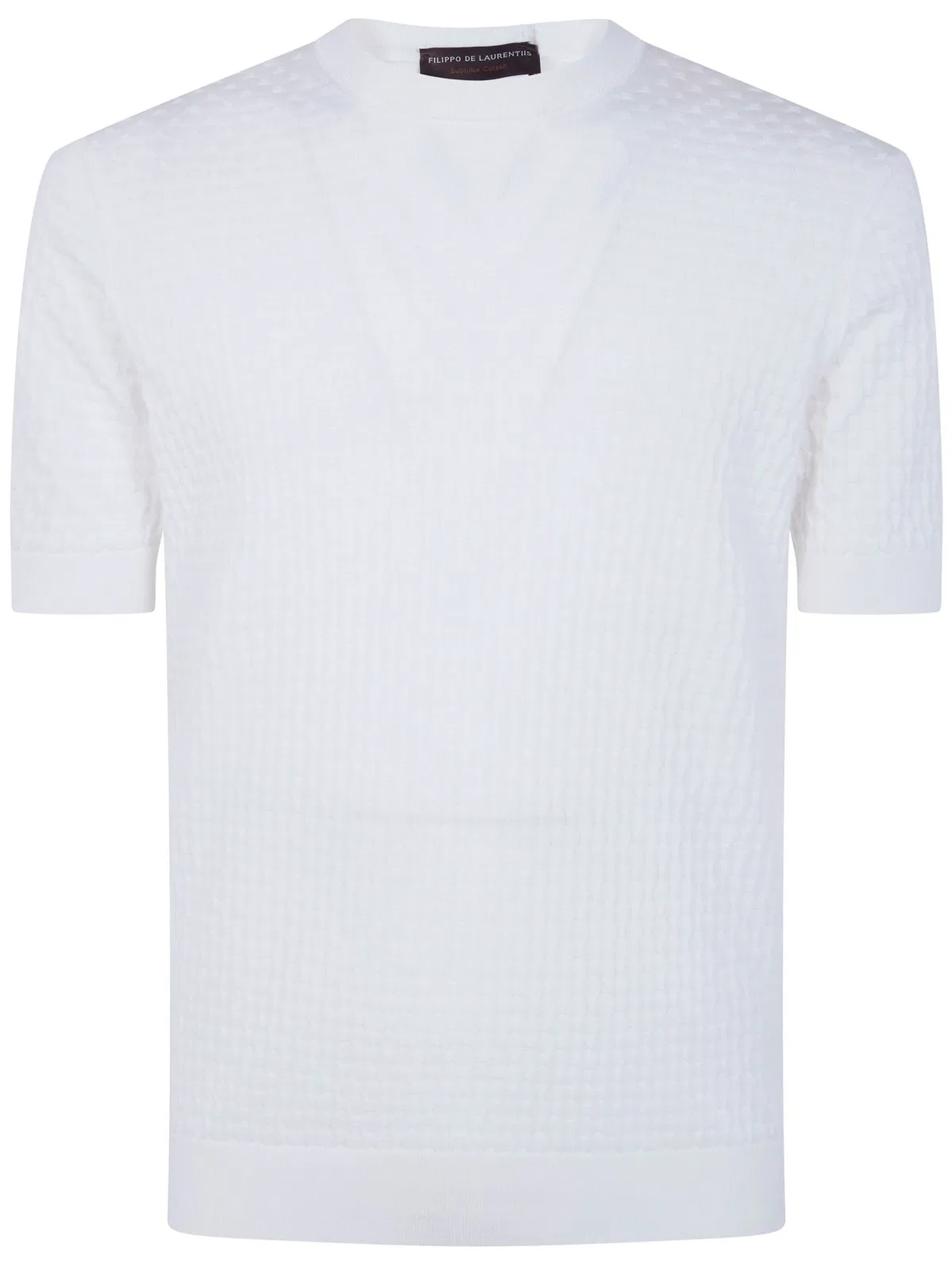 Filippo De Laurentiis Short Sleeves Round Neck Sweater