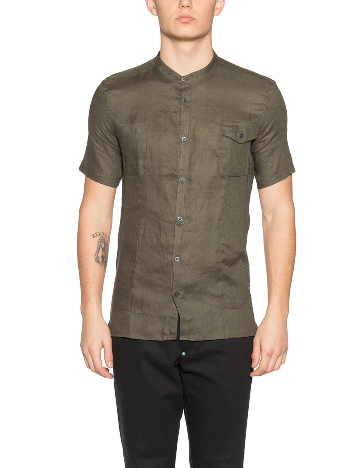 Daniele Alessandrini S/M Shirt In Linen