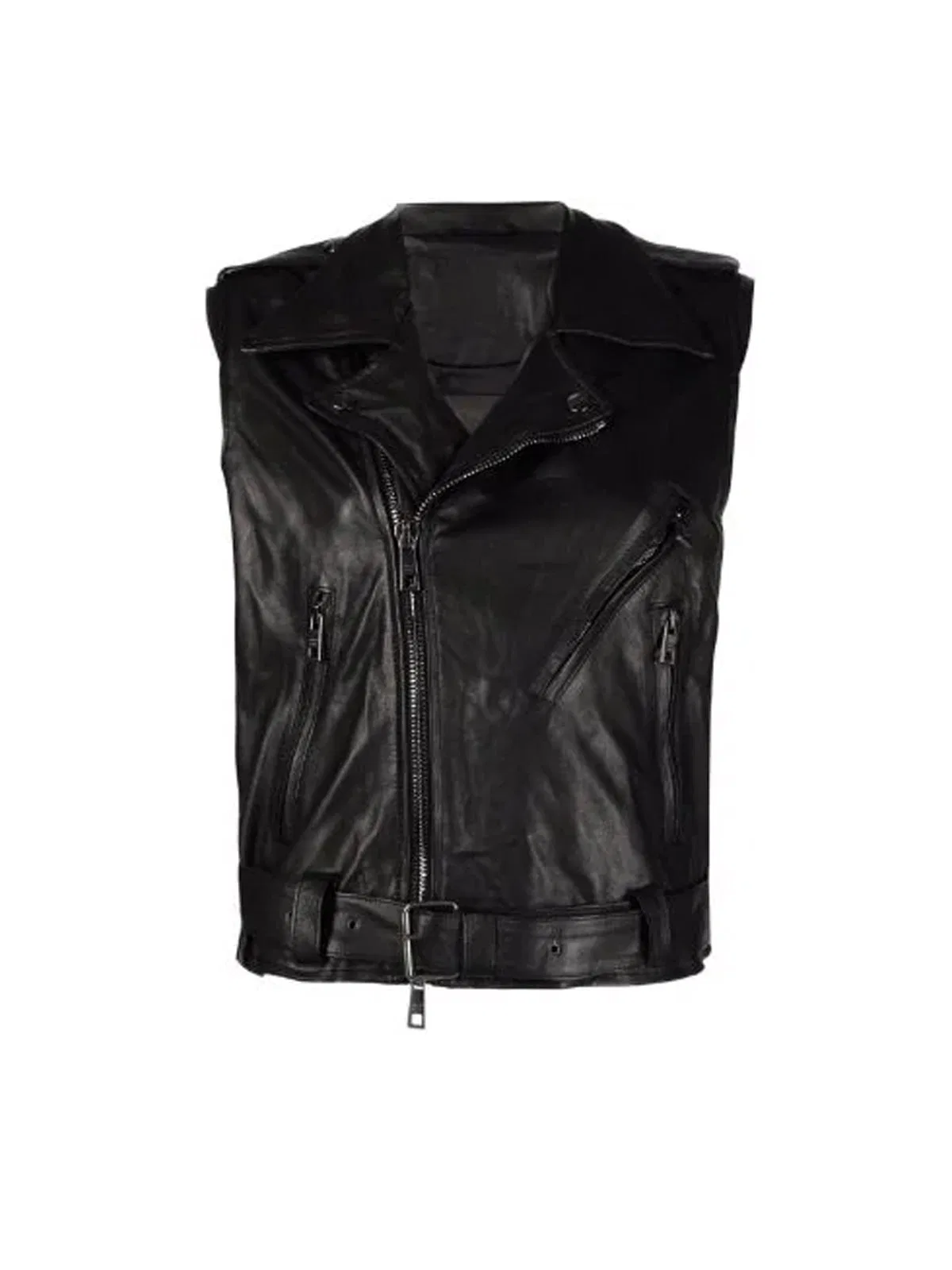 Giorgio Brato Long Leather Gilet