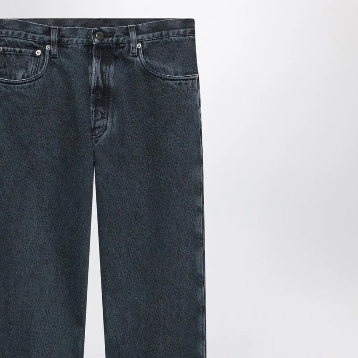 Prada Regular Jeans In Obsidian Colour
