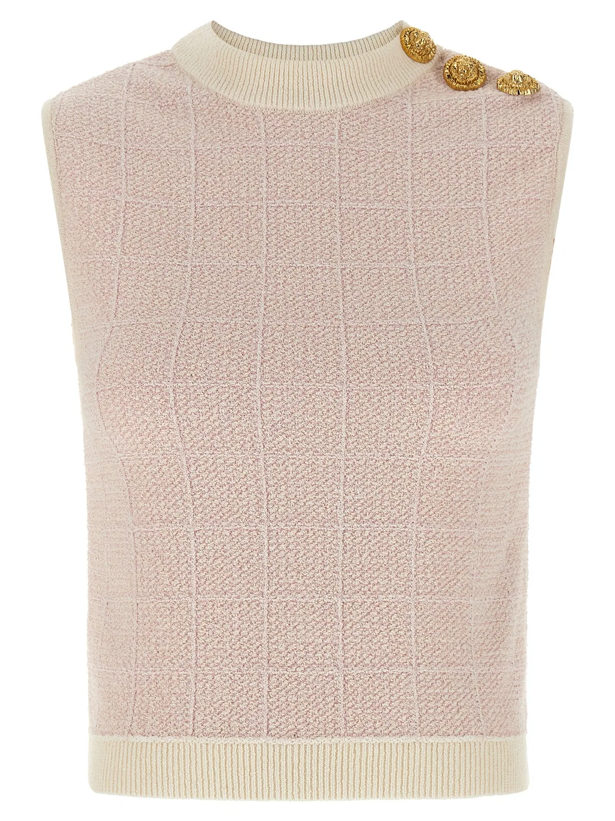 Balmain 'Testa Di Leone' Tweed Vest