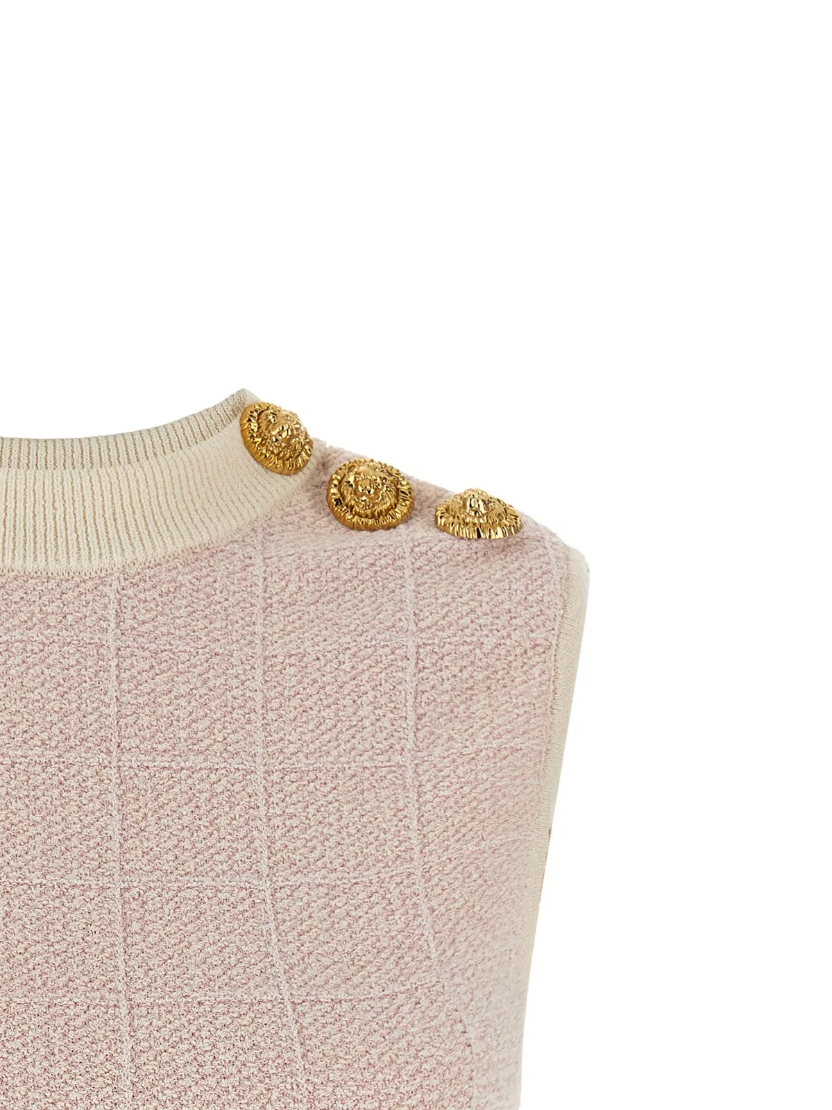 Balmain 'Testa Di Leone' Tweed Vest