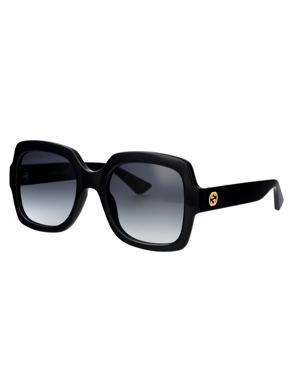 Gucci Black Black Grey Acetate Sunglasses