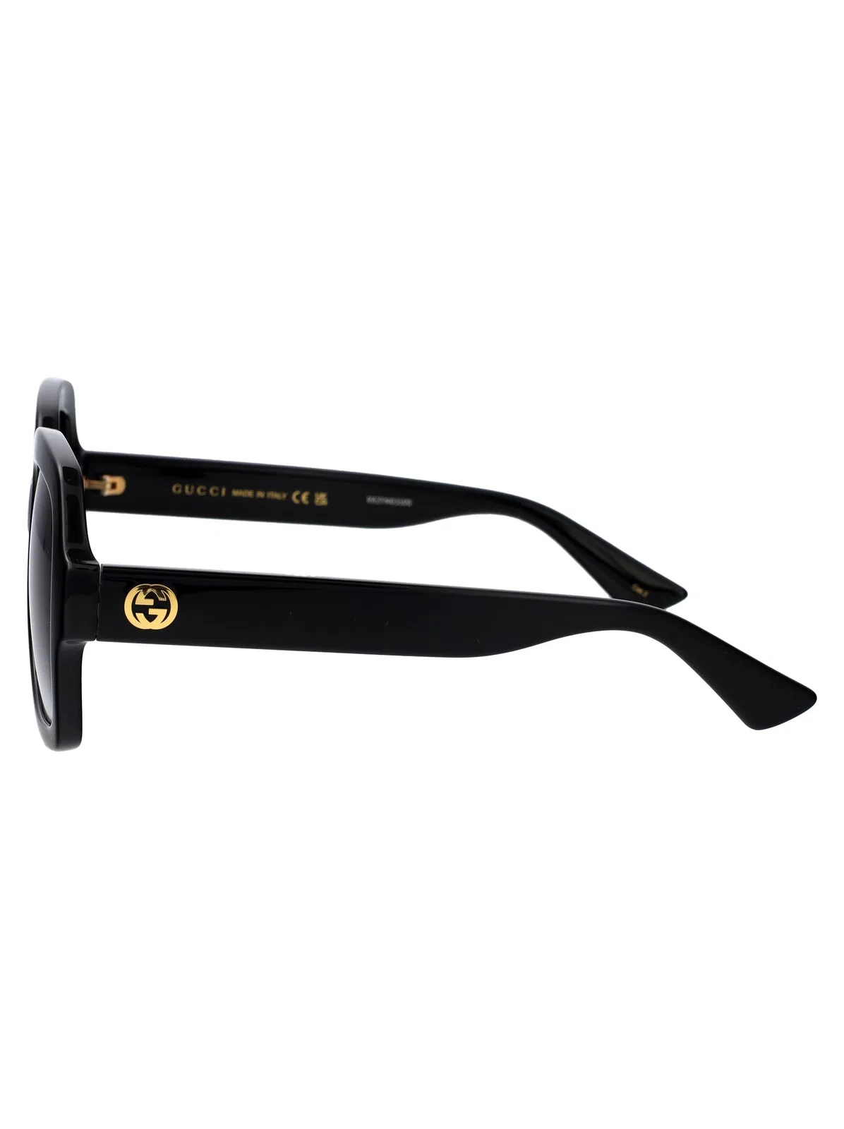 Gucci Black Black Grey Acetate Sunglasses