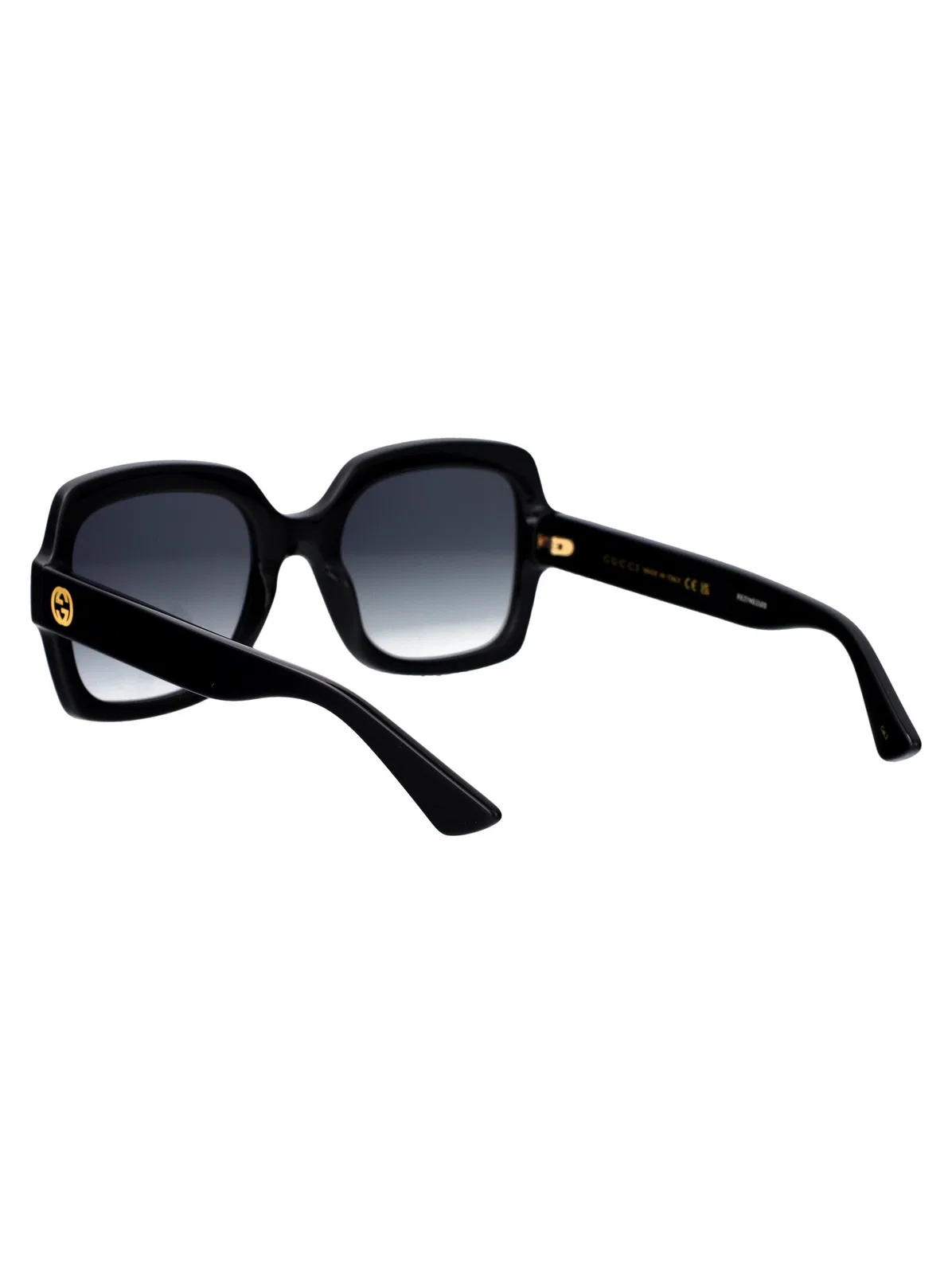 Gucci Black Black Grey Acetate Sunglasses